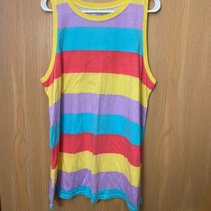 Torrid Multicolor Striped Tank Top